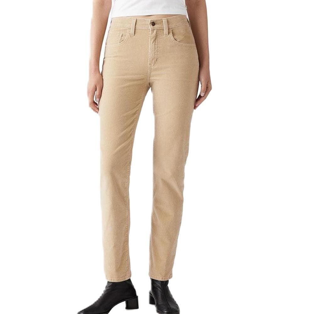Jean 724 Beige Classique Femme Levi's High Rise Straight 18883 1