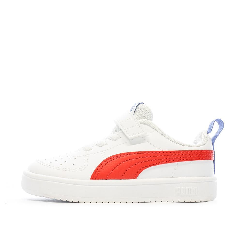 Baskets Blanc/Rouge Fille/Garçon Puma Rickie 1