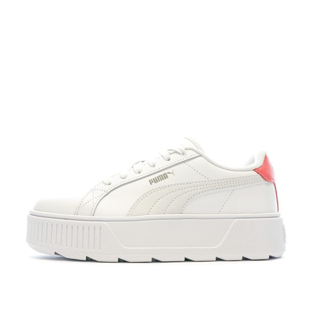 Baskets Blanches/Rose Femme Puma Karmen 1
