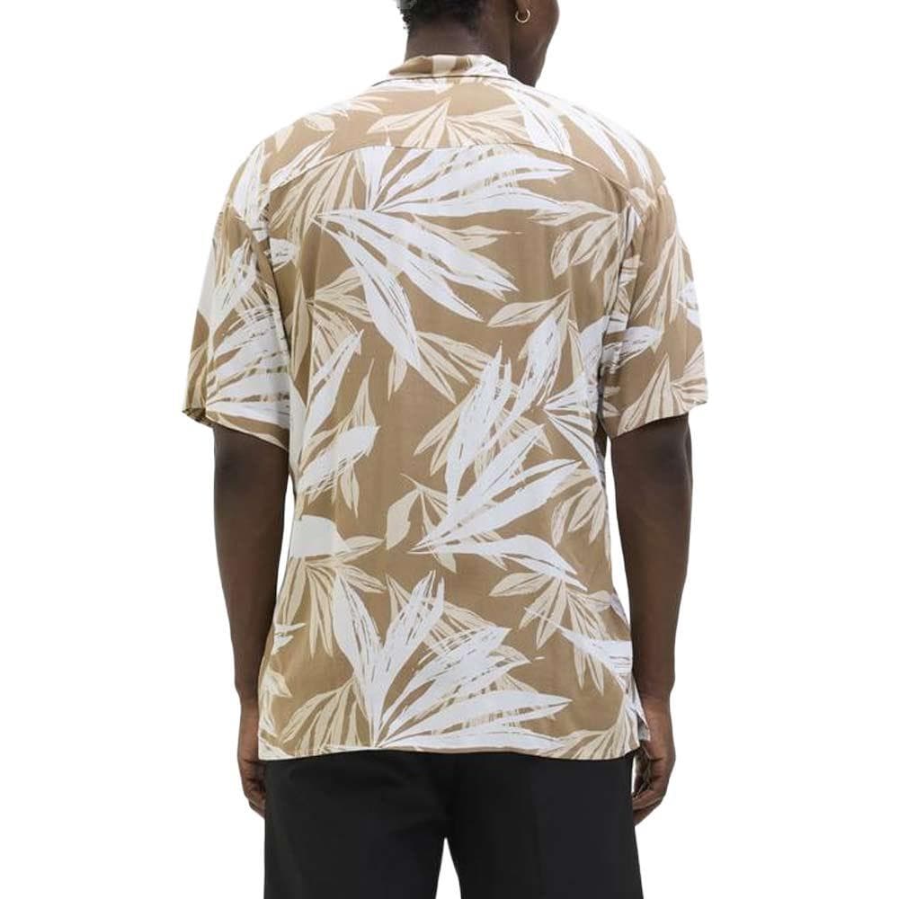 Chemise Beige/Blanche Homme Jack & Jones Jjejeff 2