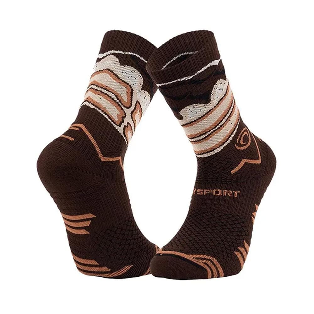 X1 Paires de Chaussettes Marron BV SPORT Trail Biere 1