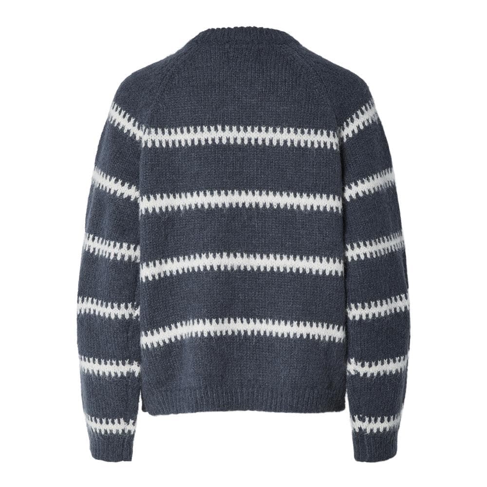 Pull Gris/Blanc Femme Pieces Sonja 2