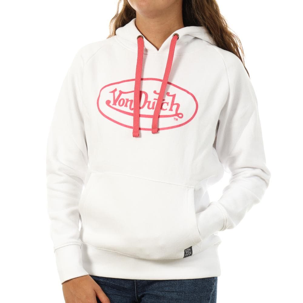 Sweat Blanc/Rose Femme Von Dutch Jill 1