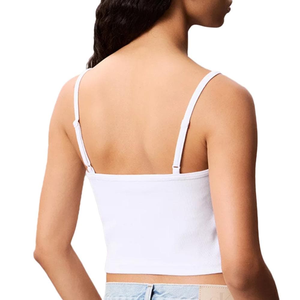 Débardeur Blanc Femme Calvin Klein Jeans A- Woven 2