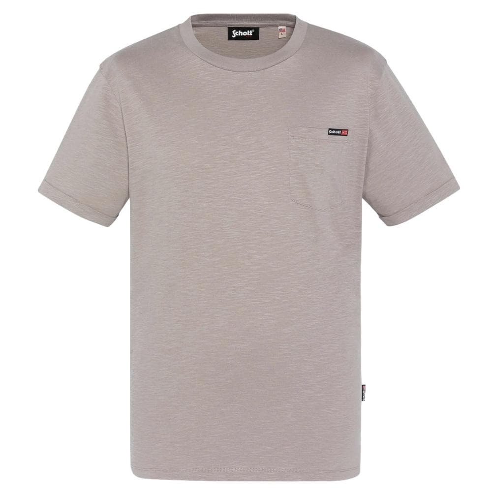 T-Shirt Gris Homme Schott TSKEA1 2