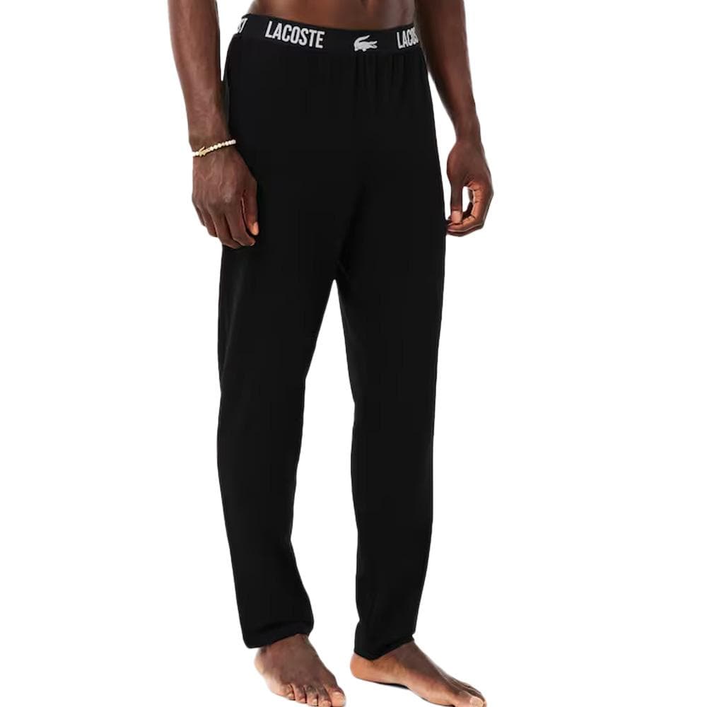 Bas de Pyjama Noir Homme Lacoste 3H8302 1