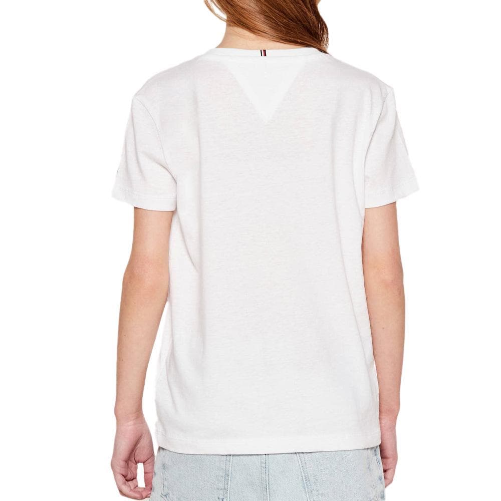 T-Shirt Blanc Fille Tommy Hilfiger Script 2