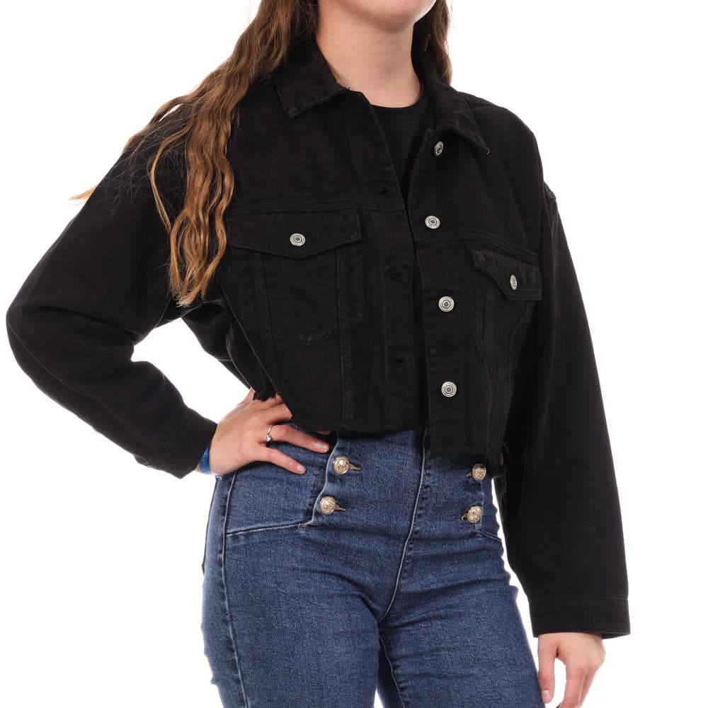 Veste en Jean Noir Femme Jennyfer VROPY 1
