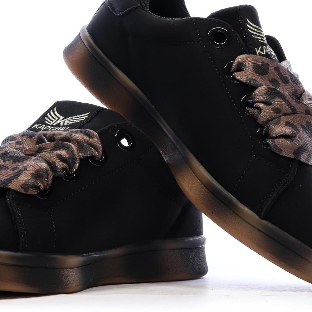 Baskets Noir Femme Kaporal Leopard 7