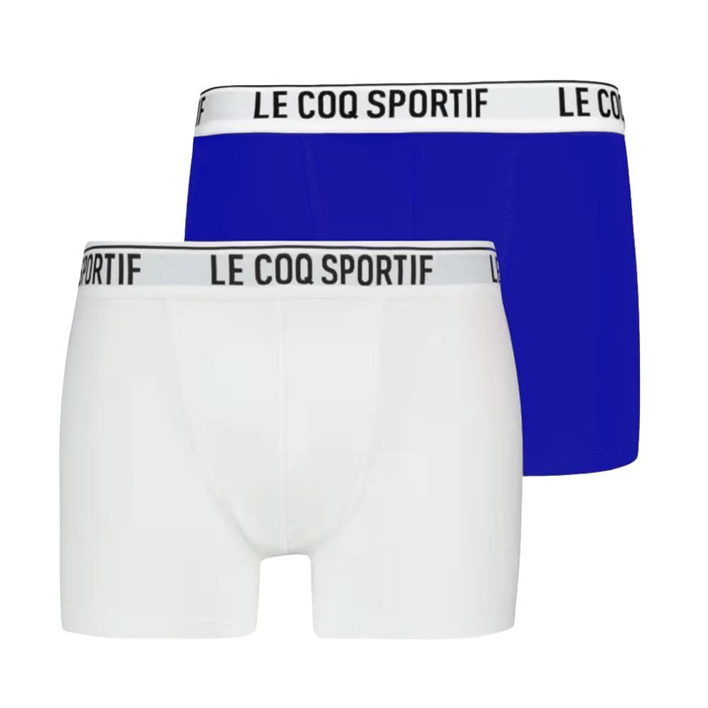 x2 Boxers Bleu/Blanc Homme Le Coq Sportif Camuset 1
