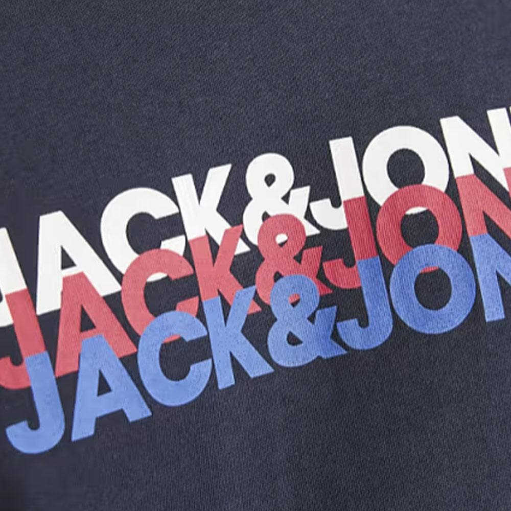 T-Shirt Marine Garçon Jack & Jones Cyber 2