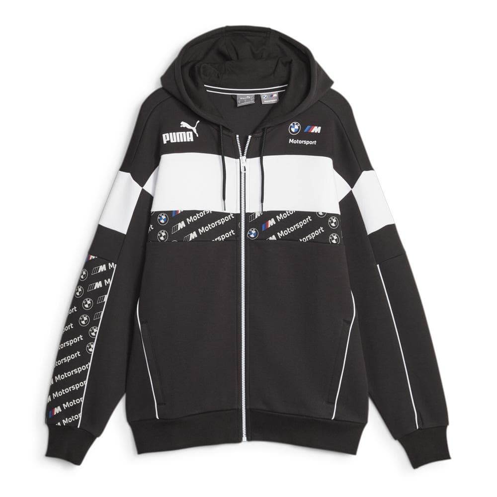 Sweat Zippe à Capuche Noir Homme Puma Bmw 621866 1