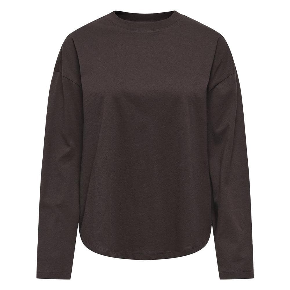 T-Shirt Manches Longues Marron Femme Only Happy1 1