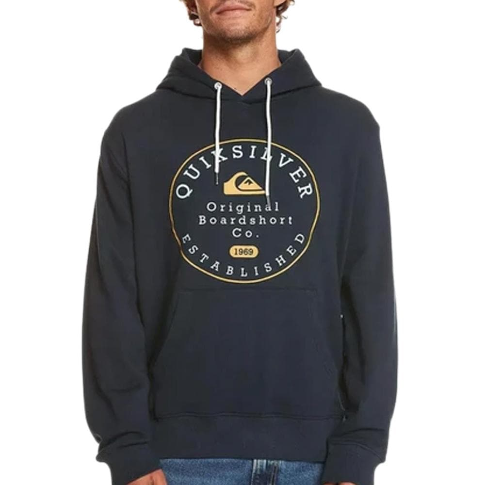 Sweat Noir Homme Quiksilver Circletrimhood 1