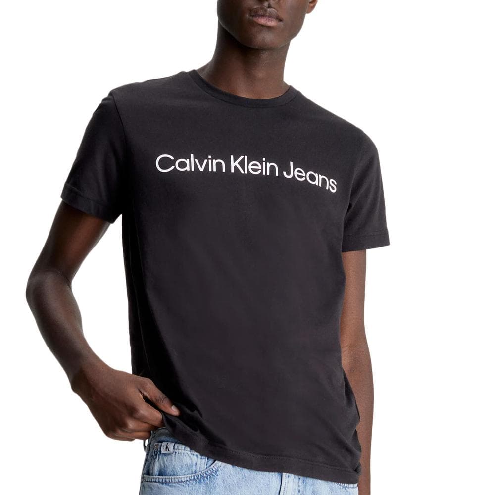 T-Shirt Noir Homme Calvin Klein JeansCore Institutional 1