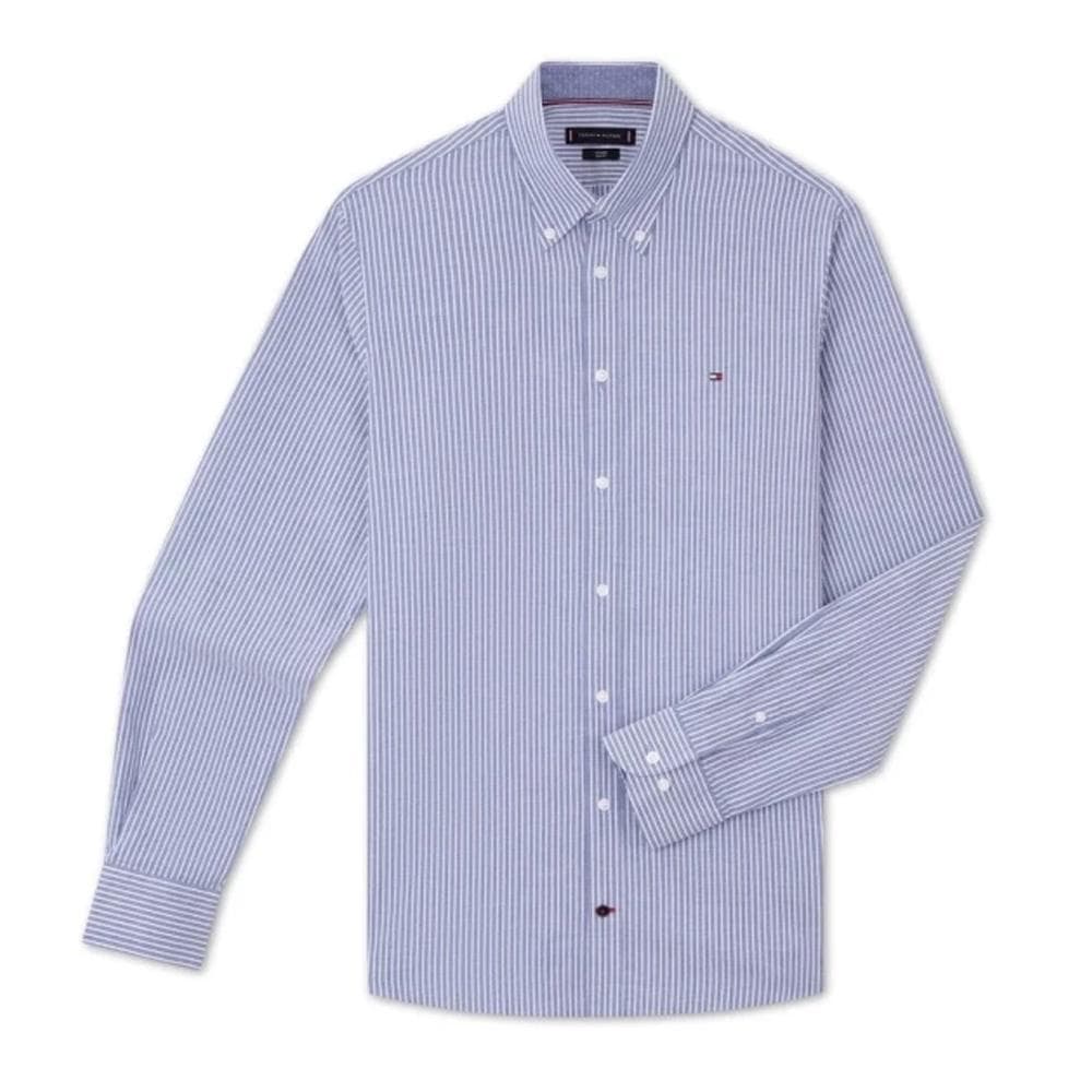 Chemise Bleu/Blanc Homme Tommy Hilfiger Oxford 1