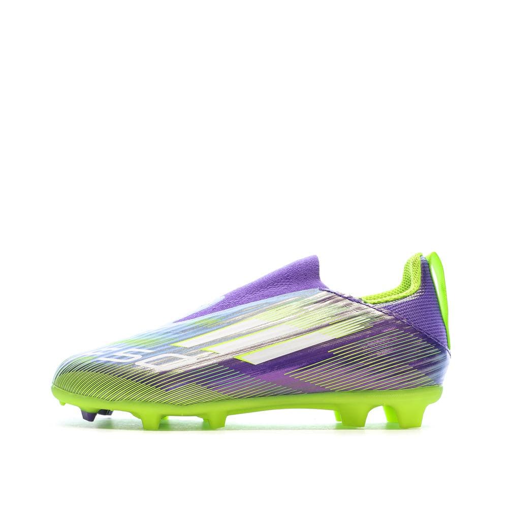 Chaussures de Foot Violet/Jaune Junior Adidas F50 League Ll FG/MG 1