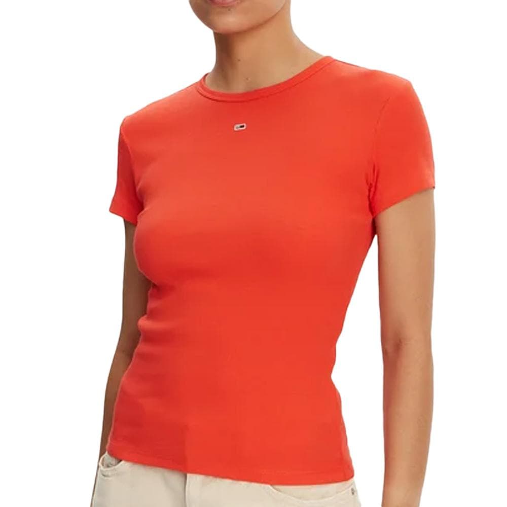 T-Shirt Orange Femme Tommy Hilfiger DW0DW17383 1
