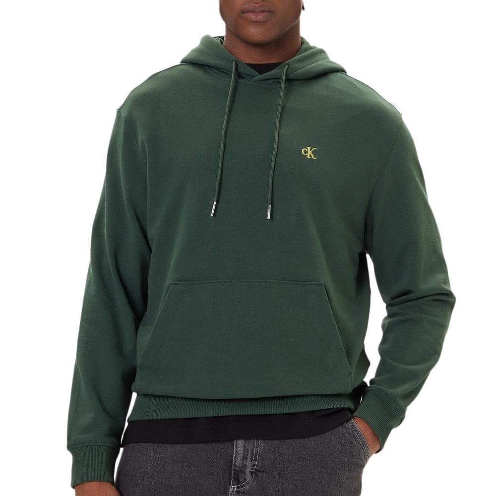 Sweat à Capuche Vert Homme Calvin Klein Jeans 350 Terry 1