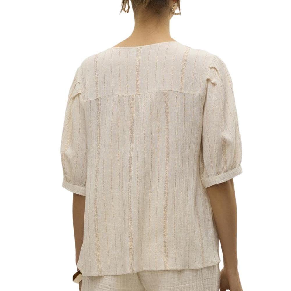 Blouse Beige Femme Vero Moda Dahlia 2