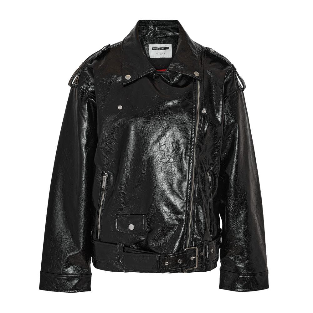 Veste Similicuir Noir Femme Noisy May Paulina Biker 3