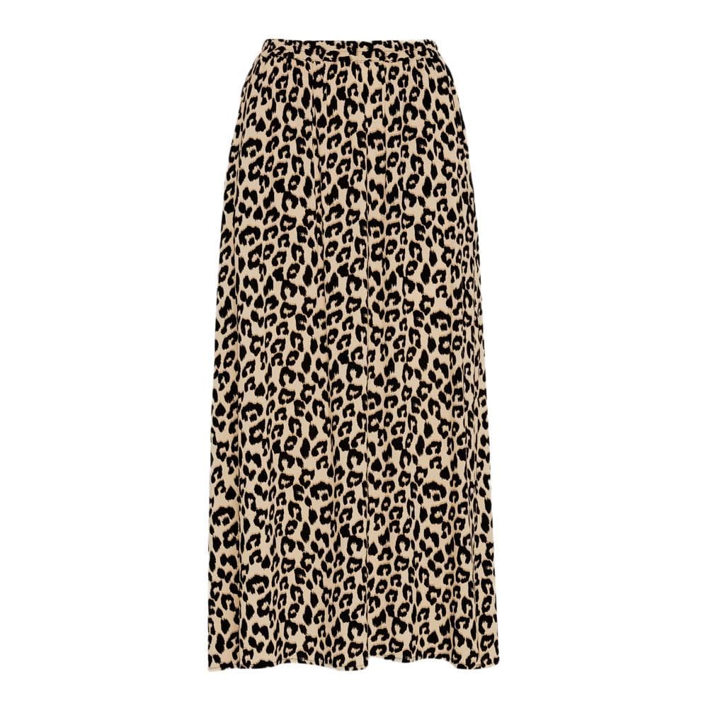 Jupe Longues Imprimé léopard Beige/Noir Femme Vero CURVE Moda 10288018 1