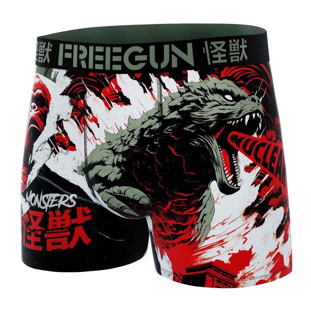 Boxer Noir/Rouge Homme Freegun Chine 1