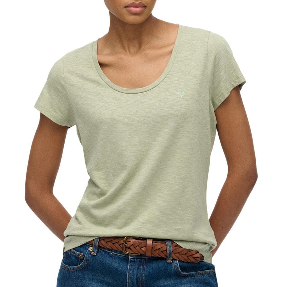 T-shirt Vert Femme Superdry Studios Scoop 1
