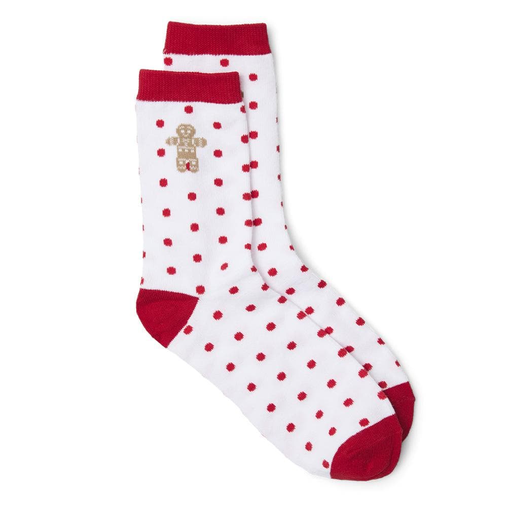 Chaussettes Blanches/Rouges Femme Vero Moda Pain d'épice 1