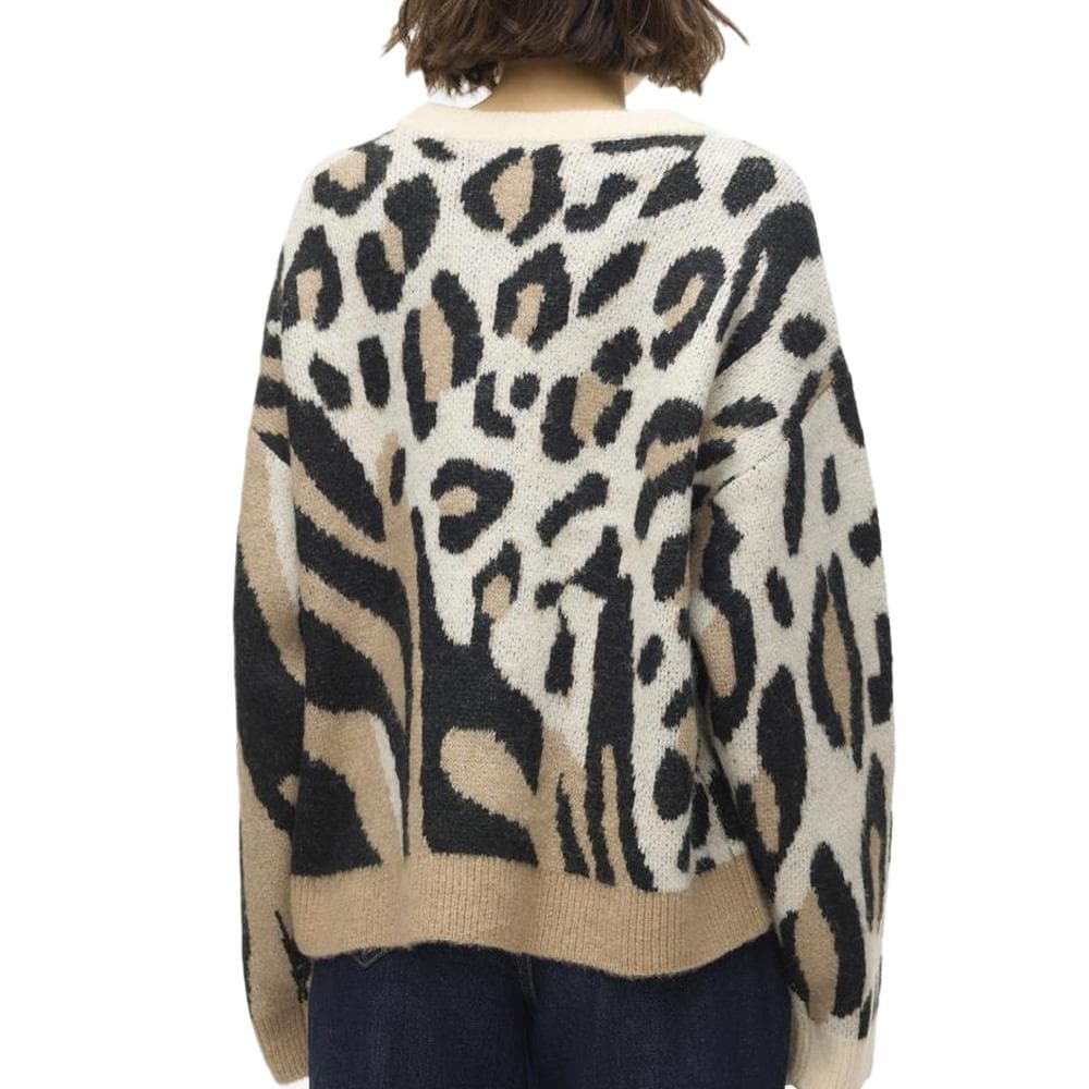 Pull Marron Imprimé Femme Vero Moda Kai 2