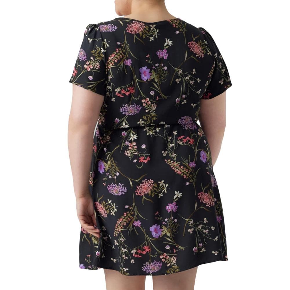 Robe Noire à Motifs Femme Vero Moda CURVE Easy 2