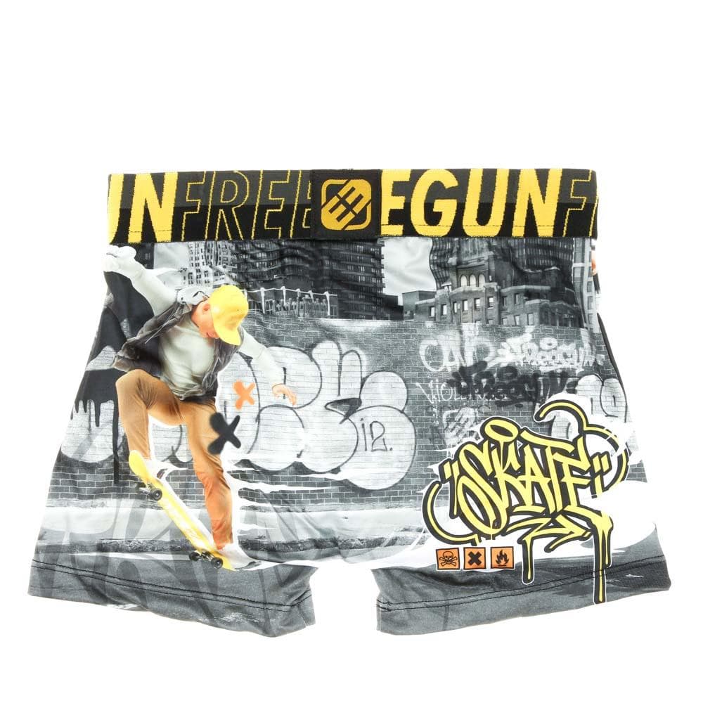 Boxer Gris/Jaune Garçon Freegun Skate 2