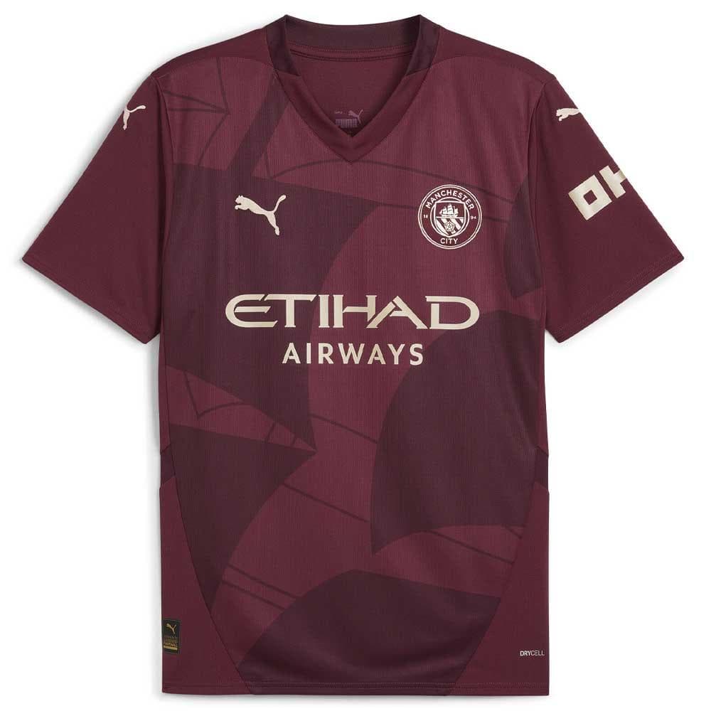Manchester City Maillot Réplica Third Bordeaux Homme Puma 2024/2025 1