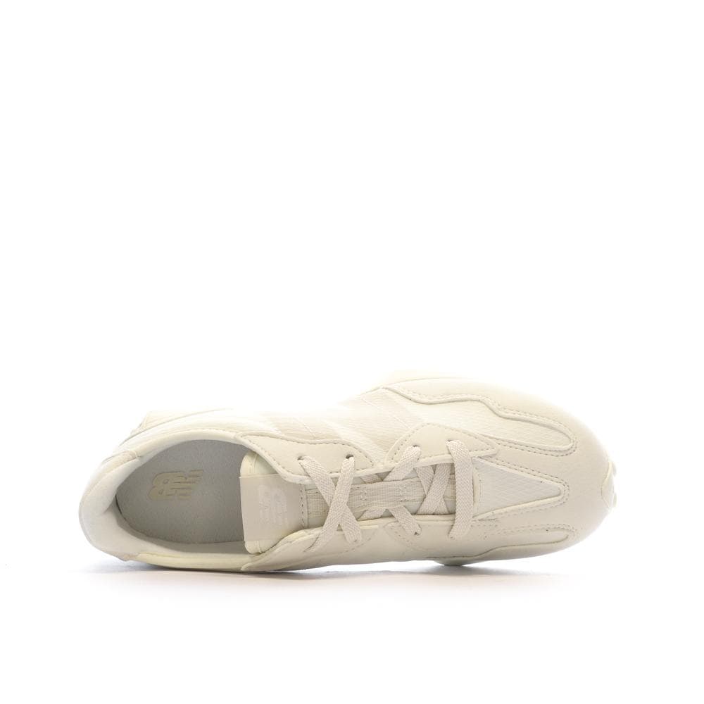New Balance 327 Baskets Blanches/Beiges Femme GS327MI 4