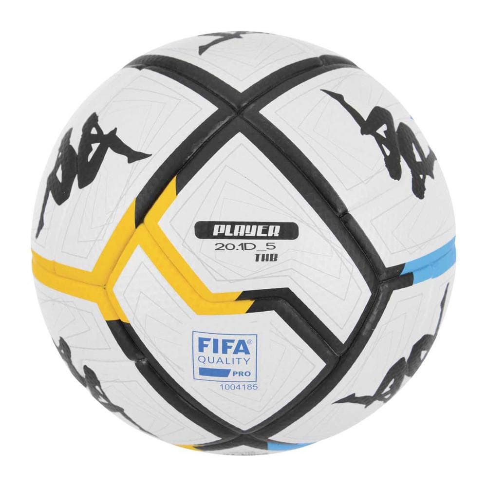 Ballon de foot Blanc/Noir/Jaune Kappa Player 20 1