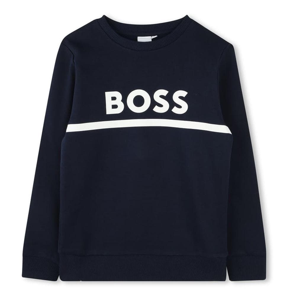 Sweat Marine Garçon Hugo Boss J52732 1