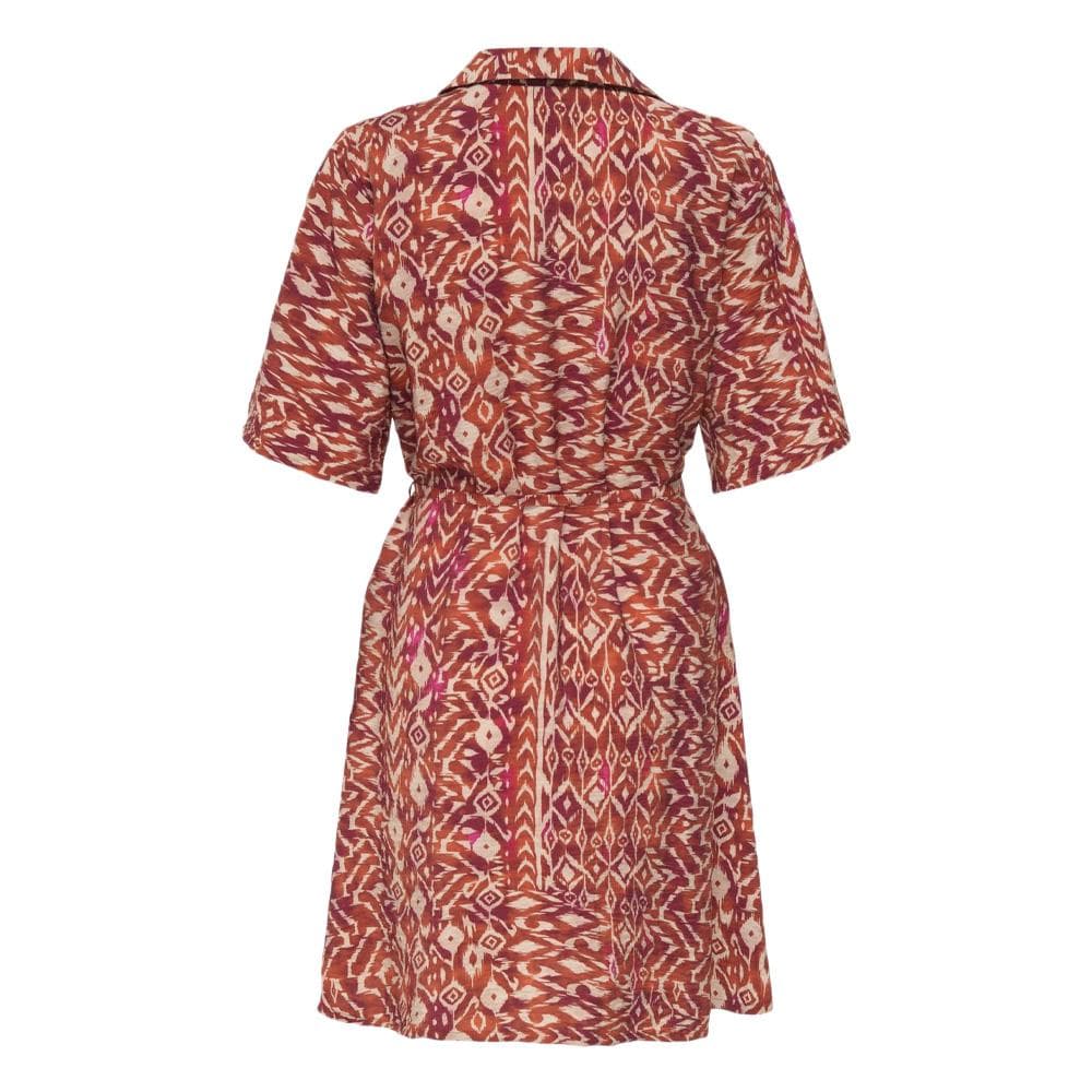 Robe Terracotta/Écru Femme JDY Life 2/4 2