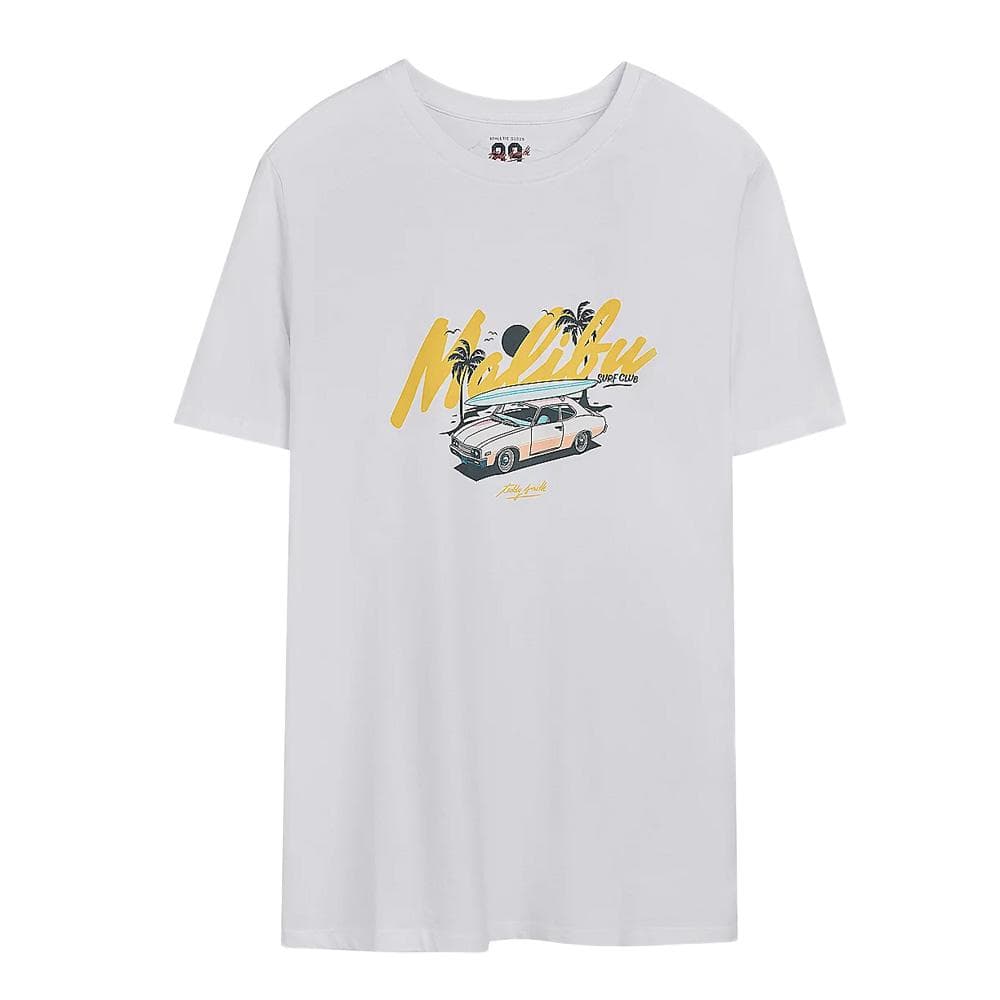 T-shirt Blanc Homme Teddy Smith Malibu 1