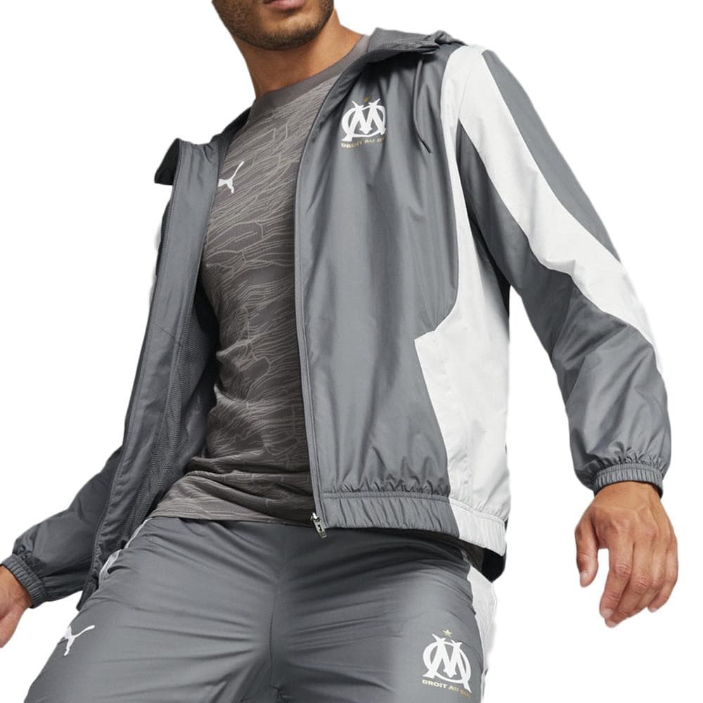 OM Veste De foot Gris/Blanc Homme Puma 2023/24 1
