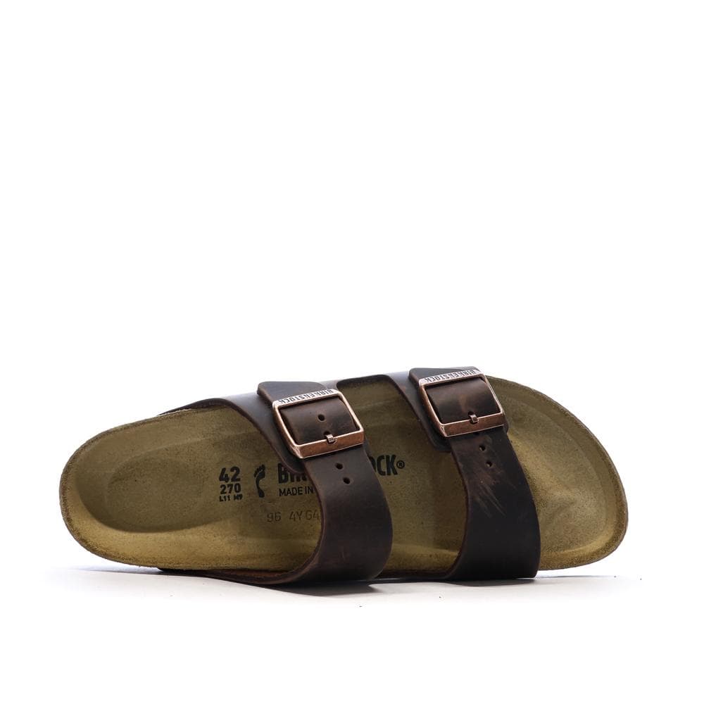 Sandales Marron Cuir Homme Birkenstock Arizona 4