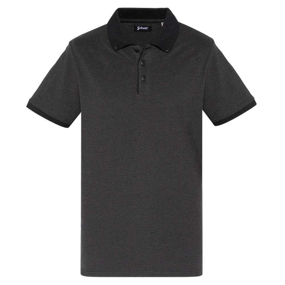 Polo Noir Homme Schott PSPENY 1