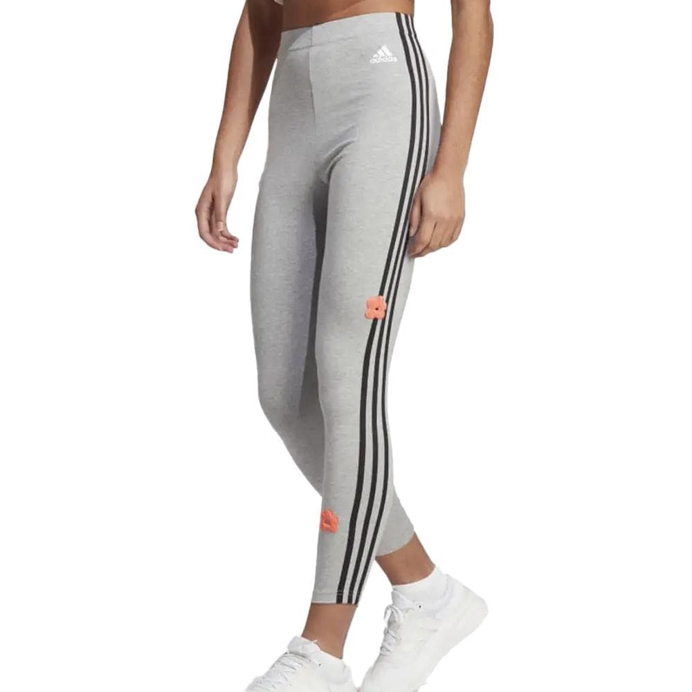 Legging Gris Femme Adidas W Flower Leg 1