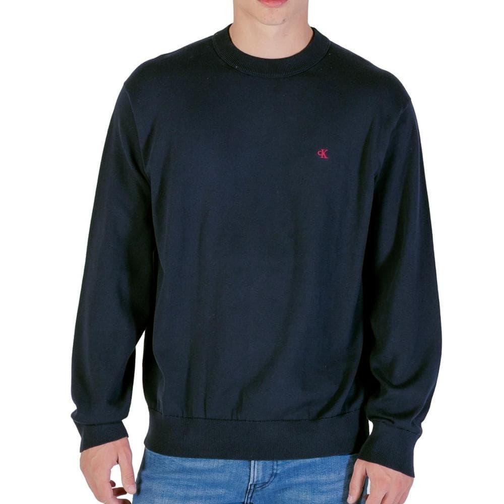 Sweat Marine Homme Calvin Klein Jeans Eu Ls Cotton Relaxed 1