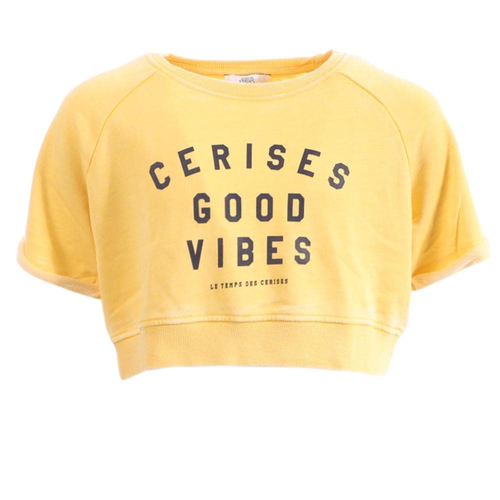 Sweat Court Jaune Fille Le Temps Des Cerises Damina 1