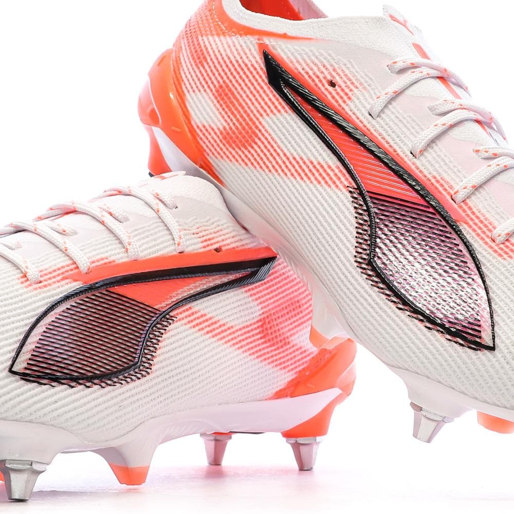 Chaussures de football Blanches/Orange Homme Puma Ultra 5 Ultimate 7