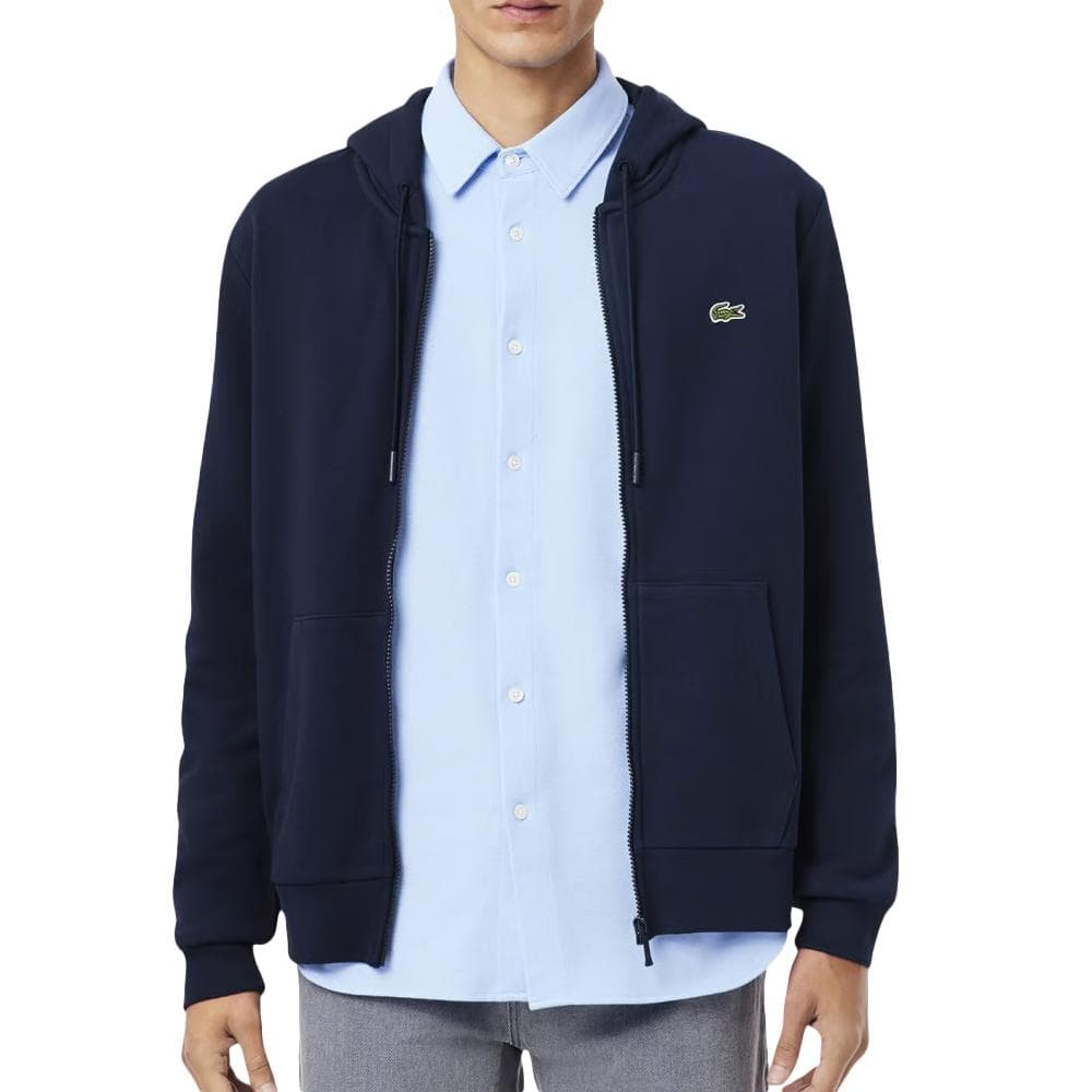 Sweat Zippé Marine Homme Lacoste Classic Fit 1