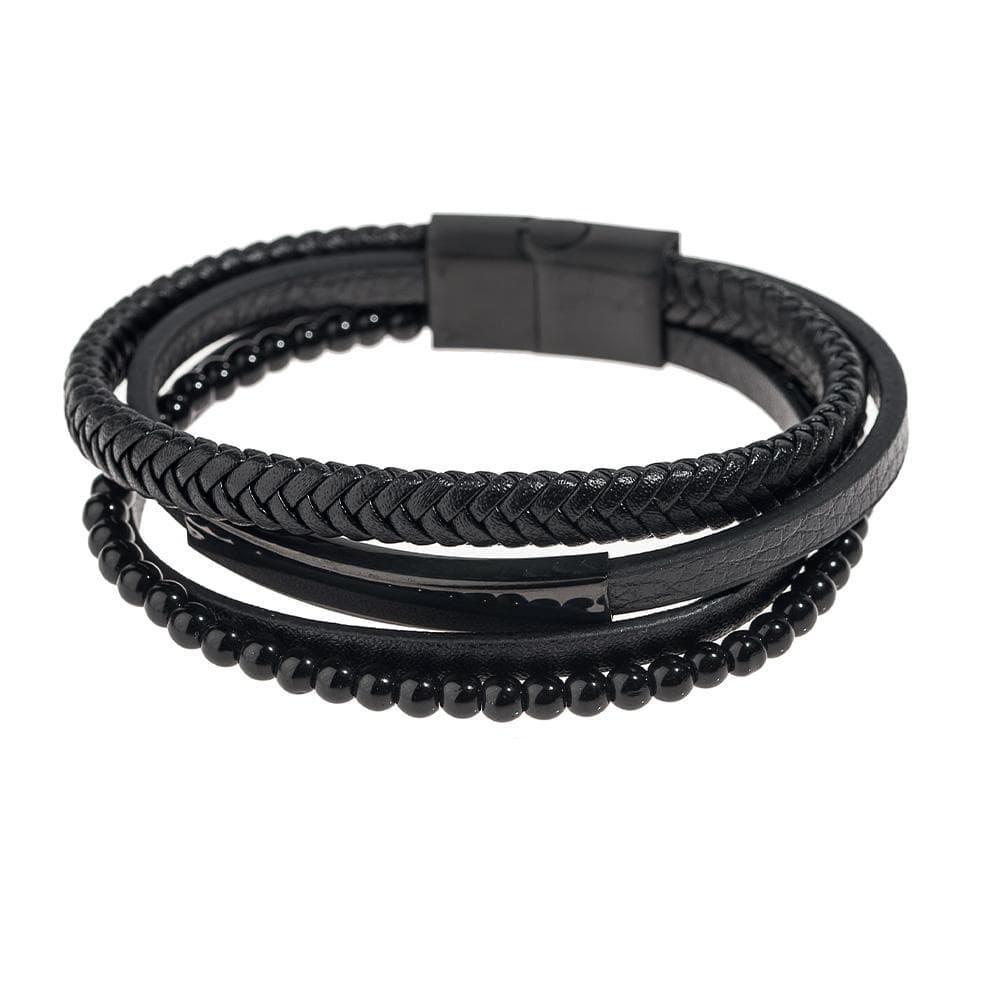 Bracelet Noir Homme Geographical Norway Bracelet Noir SG-315108 1