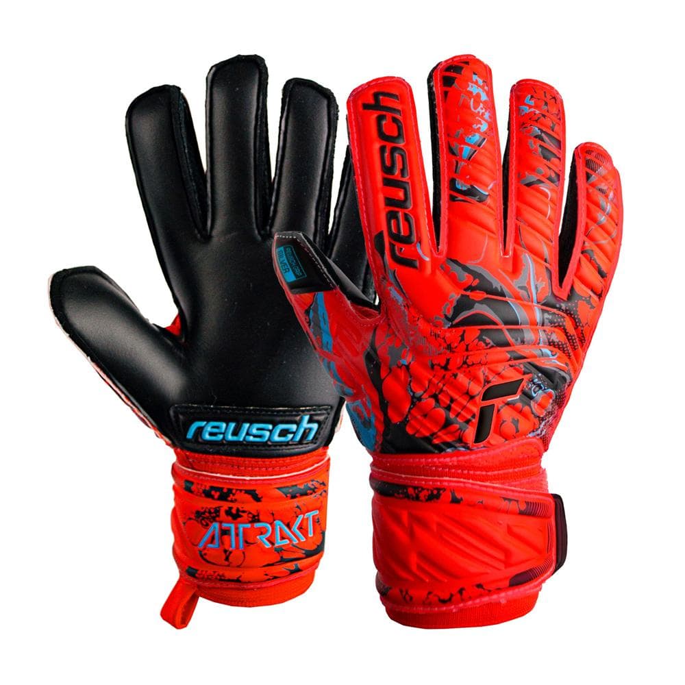 Gants de gardien Rouge/Noire Garçon Reusch Attrakt Silver 1