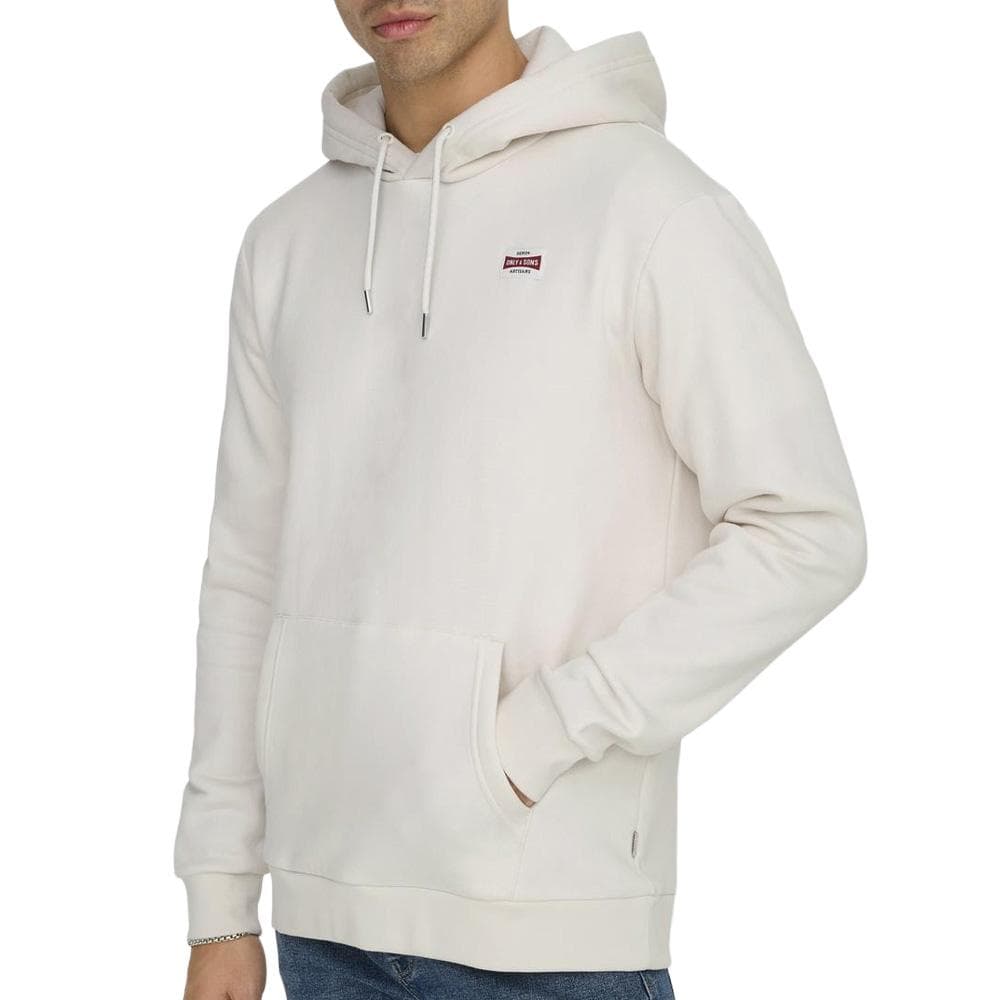 Sweat à Capuche Blanc Homme Only & Sons Hoodie 1