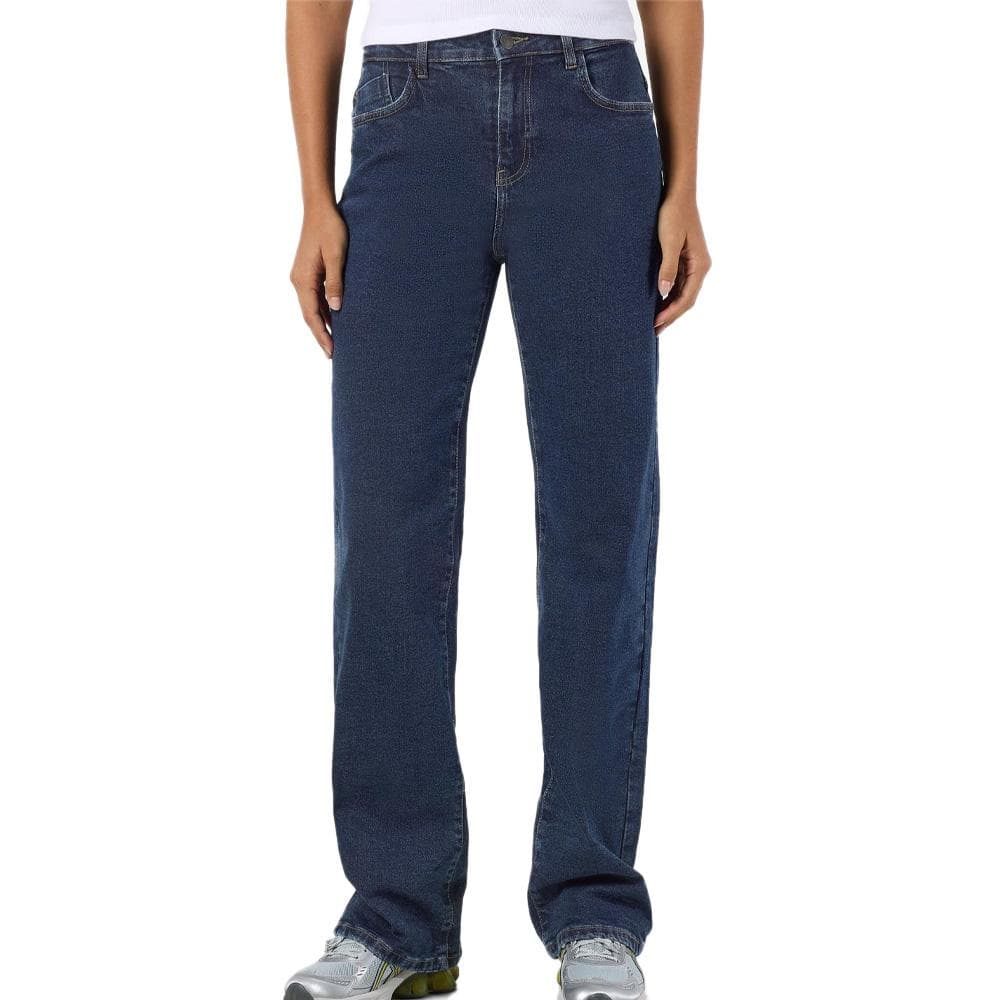 Jean Droit Bleu Foncé Femme Noisy May Landa 1